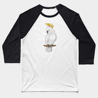 Bird - Citron Cockatoo - Crest Up Baseball T-Shirt